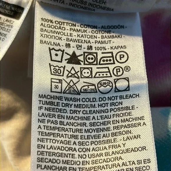 Levi's Tie Dye Denim Trucker Jacket Pink Blue White Cotton Rainbow Tab SmUnisex - Picture 8 of 10